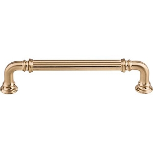Top Knobs TK323HB Chareau TK323HB Reeded Pull 5 Inch CC Honey Bronze